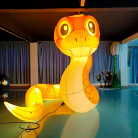 Modèle de ballon serpent géant en PVC personnalisable pour la promotion de publicité de fête en plein air et les activités d'exposition