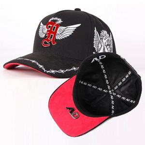 หมวกเบสบอลหนังกลับปักลาย 5 ชิ้น แบบสปอร์ต สตรีทสไตล์ ประดับด้วยคริสตัล  ออกแบบตามสั่ง ขายส่ง พร้อมโลโก้สั่งทำได้ สำหรับทุกเพศ - Product Image 1