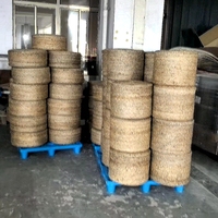Pouf rond en jute tissé à la main pouf rond en jute tabouret pouf en jute avec intérieur doux en EPE et éponge