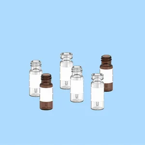 Op Maat Gemaakte 2Ml Monsterflesje Met Gesmolten Inzetstuk Borosilicaatglas Fles Voor Voorbehandeling Van Laboratoriummonster