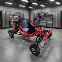 Go Kart Deportivo para Adultos y Adolescentes, con Tracción de Cadena, Motor de Gasolina de 4 Tiempos, para Parques de Diversiones