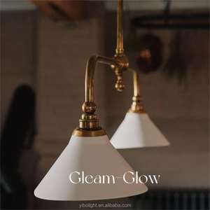 Luminaire suspendu en cuivre industriel avec abat-jour en <span class=keywords><strong>céramique</strong></span>, luminaire moderne pour chambre à coucher, salle à manger, salon, villa - Product Image 1