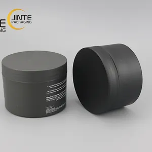 Novo produto de embalagens de cosméticos, 200ml Preto Fosco Vazio PP Boião de Creme de Plástico De Parede Dupla