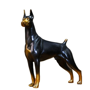 Escultura de bronce de <span class=keywords><strong>tamaño</strong></span> real Doberman <span class=keywords><strong>Pinscher</strong></span> - Product Image 1