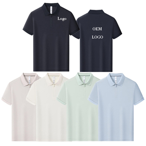 Polos Personalizados para <span class=keywords><strong>Hombre</strong></span> <span class=keywords><strong>de</strong></span> Secado Rápido, Polos <span class=keywords><strong>de</strong></span> Verano <span class=keywords><strong>de</strong></span> Poliéster Piqué para Golf, Oficina, Negocios, Uniformes, Polos Casuales con Cierre - Product Image 1