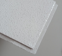 Panneau de carreaux de système de plafond suspendu en Fiber minérale bon marché pour la construction