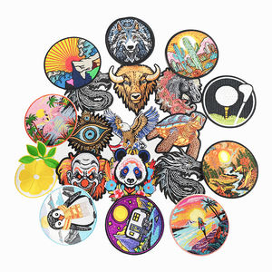 Customized <strong>Designer</strong> Logo Letter Sew on Embroidery Patches Iron on Hat Clothing Custom Hook <strong>Loop</strong> Woven Embroidered Patches - Product Image 6