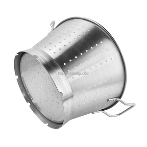 Convenient boil pasta drain steam <b>vegetables</b> combo stainless steel colander <b>pot</b> - Product Image 5