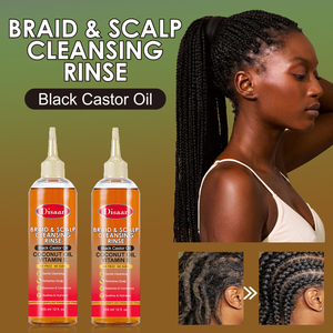 Champú Disaar de Aceite de Ricino Negro para Trenzas y Limpieza del Cuero Cabelludo, Champú Suave y Refrescante para el Crecimiento del Cabello para Trenzas - Product Image 2