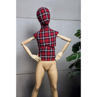 MOK Mannequin de couturière flexible grandeur nature pour enfant Mannequin poupée enfants Mannequins complets en fibre de verre