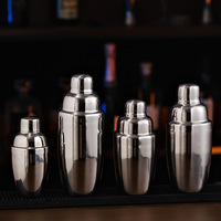 Ensemble Boston Shaker, Kit de Barman, Accessoires de Bar, Mélangeur, Muddler, Double Jigger, Passoire, Cuillère à Mélanger - Accessoires de Barman