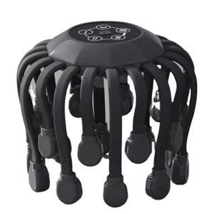 Dispositivo electrónico de masaje calmante montado en la cabeza de pulpo, terapia de luz roja, instrumento de masaje de cabeza de vibración frecuente - Product Image 1