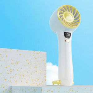 Nouveauté 2025 - Ventilateur portable sans lame pliable à trois vitesses, rechargeable par USB, avec crochet pour utilisation en voiture - Product Image 1