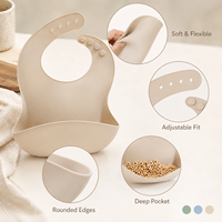 Ensemble d'alimentation pour bébé en silicone de qualité alimentaire sans BPA avec bavoir à ventouse, design mignon, passe au lave-vaisselle, vaisselle écologique pour enfants