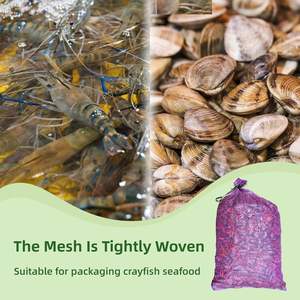Sacs à bois de chauffage en maille durable Huamaohengchun 22"x32" en LDPE pour le stockage des écrevisses, des oignons et des pommes de terre - Product Image 5