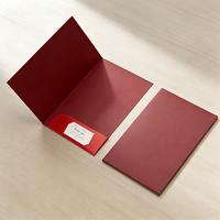 Carpeta de Presentación A4 Personalizada con Color, Logotipo en Relieve, Publicidad Promocional, 2 Bolsillos, Impresión en Cartón