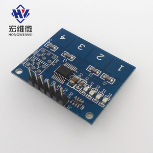 Módulo táctil Ttp224, Sensor táctil digital, módulo de detección capacitiva por microondas para hogar inteligente - Product Image 1