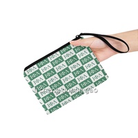Porte-monnaie personnalisé de haute qualité avec design alphabet grec pour sœurs, idéal pour les voyages en extérieur, porte-monnaie à main pour cartes d'identité et portefeuille