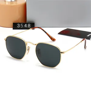High Quality Designer Classic Sunglasses Women Men Glass Lens Italy Inspired Luxury Brand Stainless Steel Sun Shades Glasses