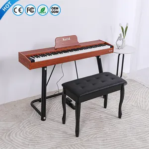 2024 Hot Sale Keyboard Muziekinstrumenten Groothandel Professionele Draagbare 88 Key Gewogen Elektronische Digitale Piano Met Pedaal