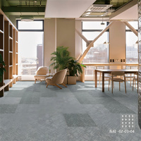 Dalles de moquette modulaires commerciales en boucle de qualité supérieure, insonorisées, pour bureaux