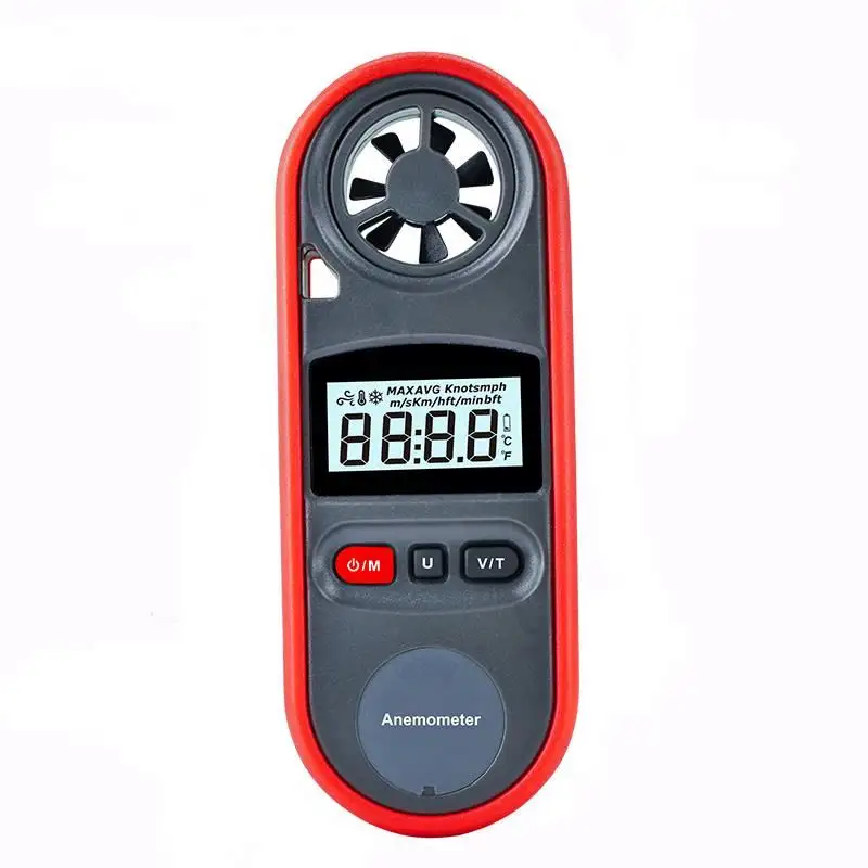 Smart Sensor 0.3-45 M/s Digitale Anemometer Wind Meter Hand-Held Anemometer Thermometer Air Speed Meter
