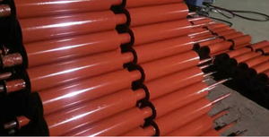 Ağır hizmet tipi <span class=keywords><strong>motor</strong></span> davul konveyör rulo kauçuk çelik rulo madencilik bant konveyör sistemi - Product Image 5