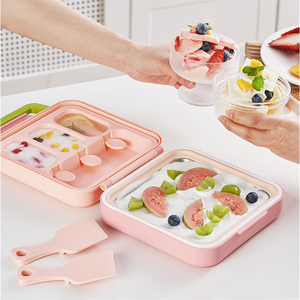 เครื่องทำไอศกรีมขนาดเล็ก เครื่องทำไอศกรีมทอด เครื่องทำโยเกิร์ตทอด กระทะทำโยเกิร์ตแบบคนเองที่บ้าน ที่ตัก<span class=keywords><strong>ไอ</strong></span>ศกรี<span class=keywords><strong>ม</strong></span>ทอดสำหรับเด็ก - Product Image 2