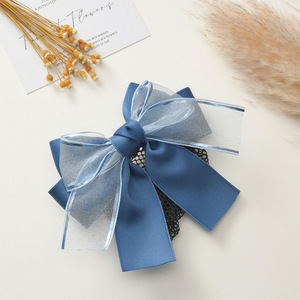 Diadema de Seda con Lazo Simple <span class=keywords><strong>para</strong></span> Mujer, <span class=keywords><strong>para</strong></span> Azafatas, Enfermeras, Asistentes de Vuelo, Uso en Hoteles y Bancos - Product Image 4