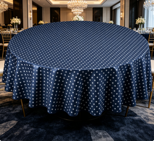 <span class=keywords><strong>Nappe</strong></span> <span class=keywords><strong>ronde</strong></span> simple en PVC enduit Home Direct, 160 cm, vert sauge à pois - Product Image 6