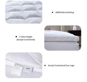 ODM & OEM personnalisé en usine 2 couches doux et confortable duvet de canard <span class=keywords><strong>plume</strong></span> <span class=keywords><strong>d</strong></span>'<span class=keywords><strong>oie</strong></span> <span class=keywords><strong>surmatelas</strong></span> - Product Image 5