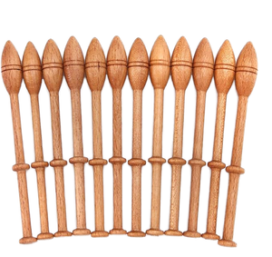 12 bobines en bois dur pour la couture à la main - Accessoires de couture portables et au design simple - Product Image 1
