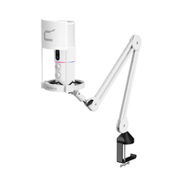 COMICA STA U2A RGB Microphone USB omnidirectionnel à condensateur entièrement métallique avec suppression du bruit pour téléphone, jeux et streaming en direct