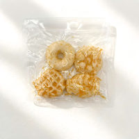 Lot de 4 jouets sensoriels anti-stress en TPR souple, imitation aliments frits, jouet à presser pour soulager l'anxiété