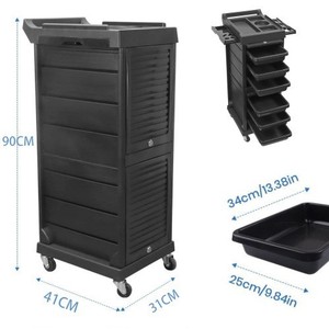 Carrito de Peluquería con Ruedas y Bloqueo, de Alta Calidad, para Almacenamiento de Herramientas Profesionales - Product Image 6