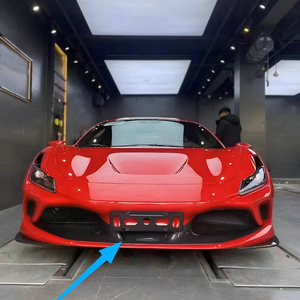 ฝาครอบสปลิตเตอร์หน้าสไตล์ OEM สำหรับ Ferrari F8 วัสดุคาร์บอนแห้ง - Product Image 1