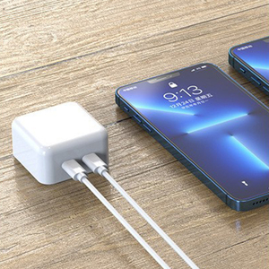 Logotipo personalizado 35W 2 puertos adaptador de cargador de teléfono de viaje cargador de paladio de carga rápida portátil par - Product Image 3