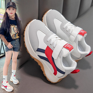 <span class=keywords><strong>Zapatillas</strong></span> Forrest Gump para Niños y <span class=keywords><strong>Niñas</strong></span>, Modelo Primavera 2026, Suela Blanda, Ligeras, Antideslizantes, Transpirables, Parte Superior de PU, Cierre de Velcro - Product Image 4