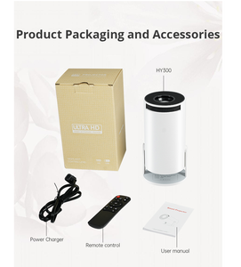 Mới nhất thông minh Android 11 rạp hát tại nhà projecteur xách tay tự động HD proyector hy300 Mini 4K video chiếu - Product Image 6