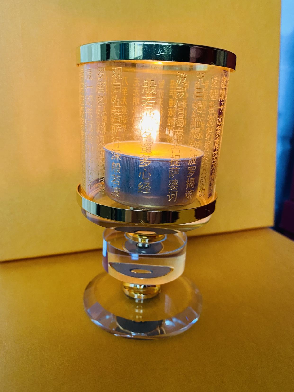 One layer of heart sutra candlestick
