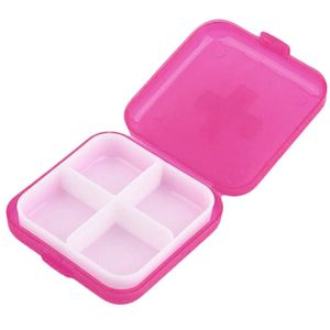 4 Compartment Pill Box Medicine Vitamin <b>Tablet</b> Storage <b>Container</b> Travel Case - Product Image 4