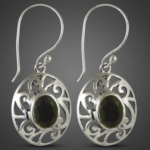 Bold & Beautiful Black Onyx <b>Silver</b> <b>Earring</b> - Product Image 1