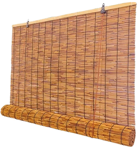 Stores enrouleurs horizontaux en bambou modernes pour l'extérieur, imperméables, anti-moisissure, occultants, sans perçage, rideaux pour la maison, l'hôtel, la salle de thé, décoratifs - Product Image 1