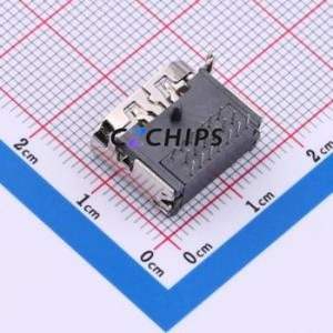 KH-HDMI-0007 HDMI Connector Through hole Component (THT) Connector HDMI-A Female 19P Right Angle Insert - Product Image 2