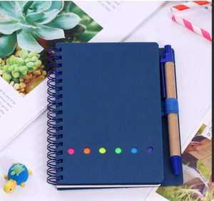 Wholesale Custom College Ruled Hardcover Spiral Monochrome Plain Coil-bound Sticky <strong>Notebook</strong> - Product Image 3