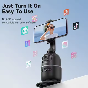 Portable Mini 360 Intelligent Gesture Recognition Auto Face Tracking <b>Gimbal</b> Remote Control Adjustable Height Stand - Product Image 4