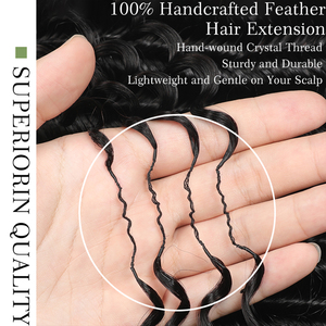 Nhà Máy xoăn lông Crochet tóc con người Bím Tóc mở rộng Crochet vòng vòng tóc bó không có sợi ngang Brazil Remy tóc Nhà cung cấp - Product Image 2