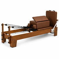 Reformer Pilates en Noyer de Haute Qualité, Équipement Commercial en Bois pour Studio de Pilates, Machine de Fitness, Fabrication OEM