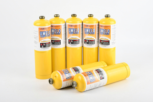 <span class=keywords><strong>Bouteille</strong></span> <span class=keywords><strong>de</strong></span> <span class=keywords><strong>gaz</strong></span> Mapp propane oxygène Uweld <span class=keywords><strong>de</strong></span> petite taille pour la soudure et le brasage - Product Image 3