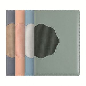 Exquisito Cuaderno de Tapa Dura de Cuero PU A5 con Logotipo Personalizado, 100 Hojas, Encuadernado Cosido, Marcapáginas de Cinta, Bloc de Notas para Minutas de Reuniones, Diario - Product Image 3